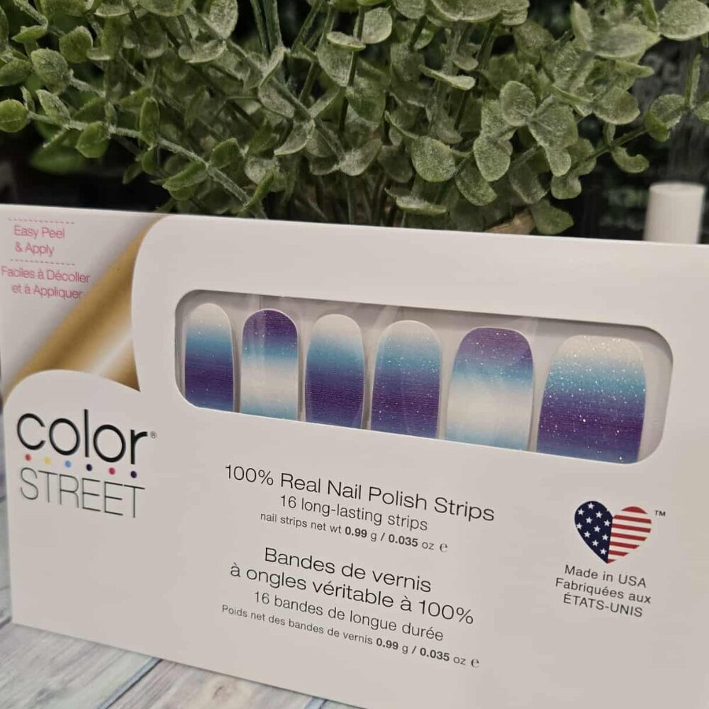 Color Street Purple Press On Nail Design